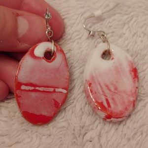 Handmade in Spain ceramic glazed earrings